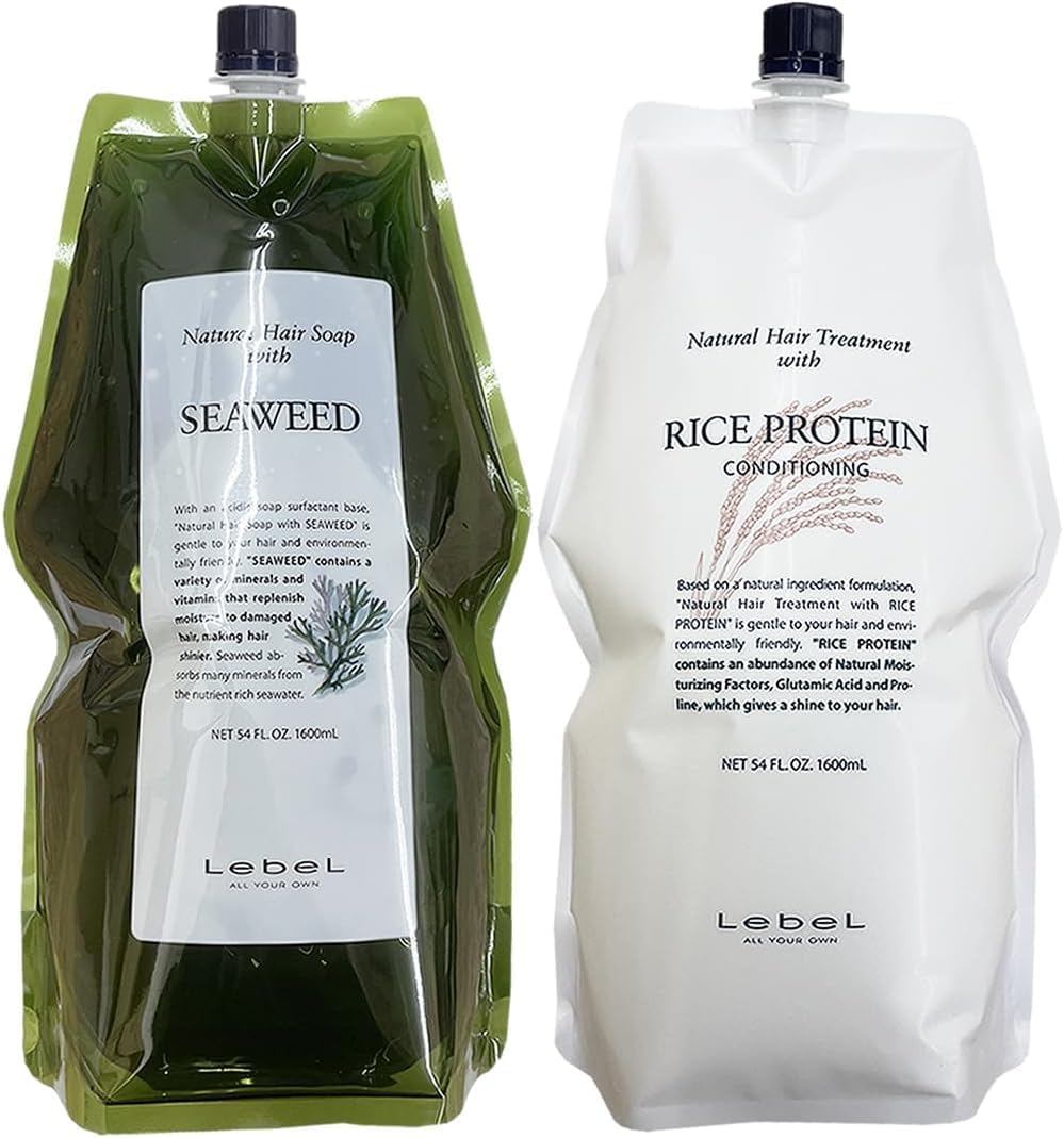 ナチュラルヘアーソープシーウィード×2、ライスプロテイン×2　1600mlセット ナチュラルヘアーソープシーウィード×2、ライスプロテイン×2 1600ml