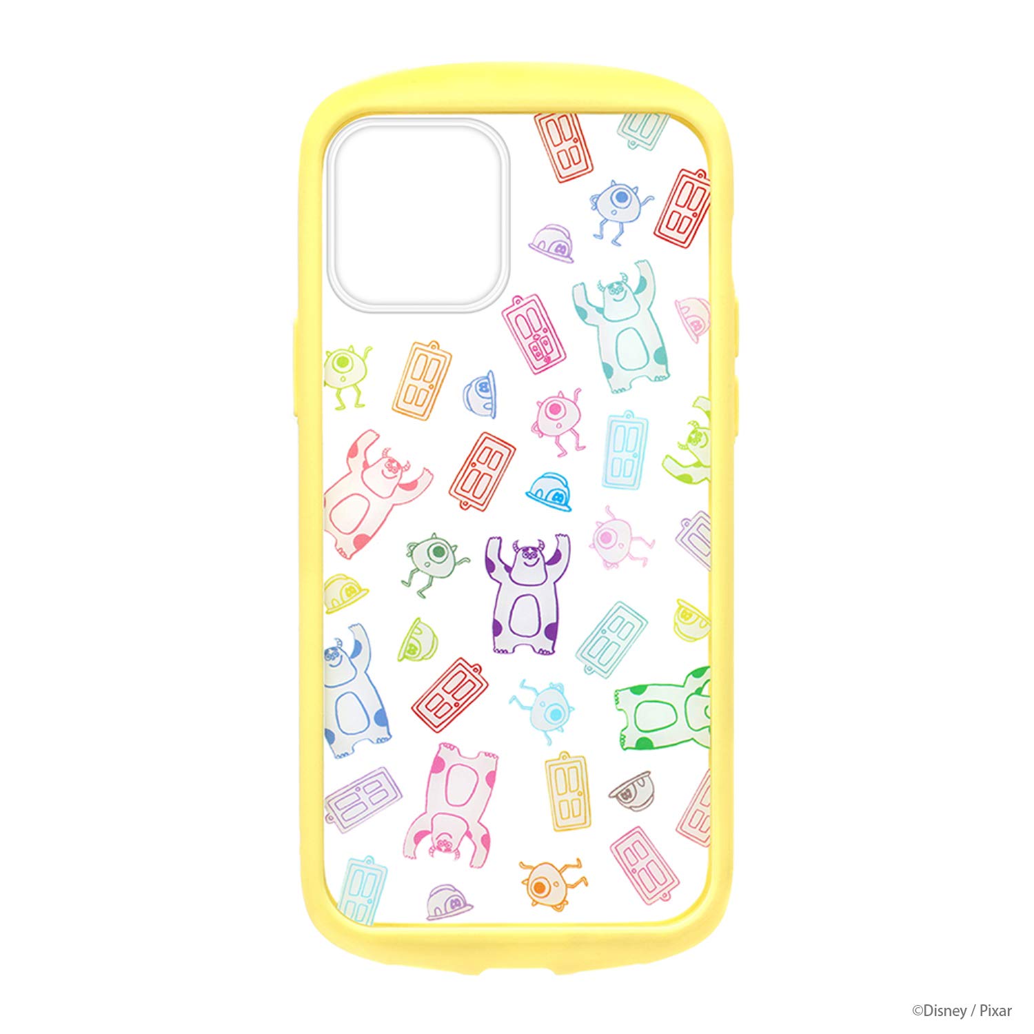 Premium Style iPhone 12 mini用 ガラスタフケース モンスターズ・インク PG-DGT20F08MOI