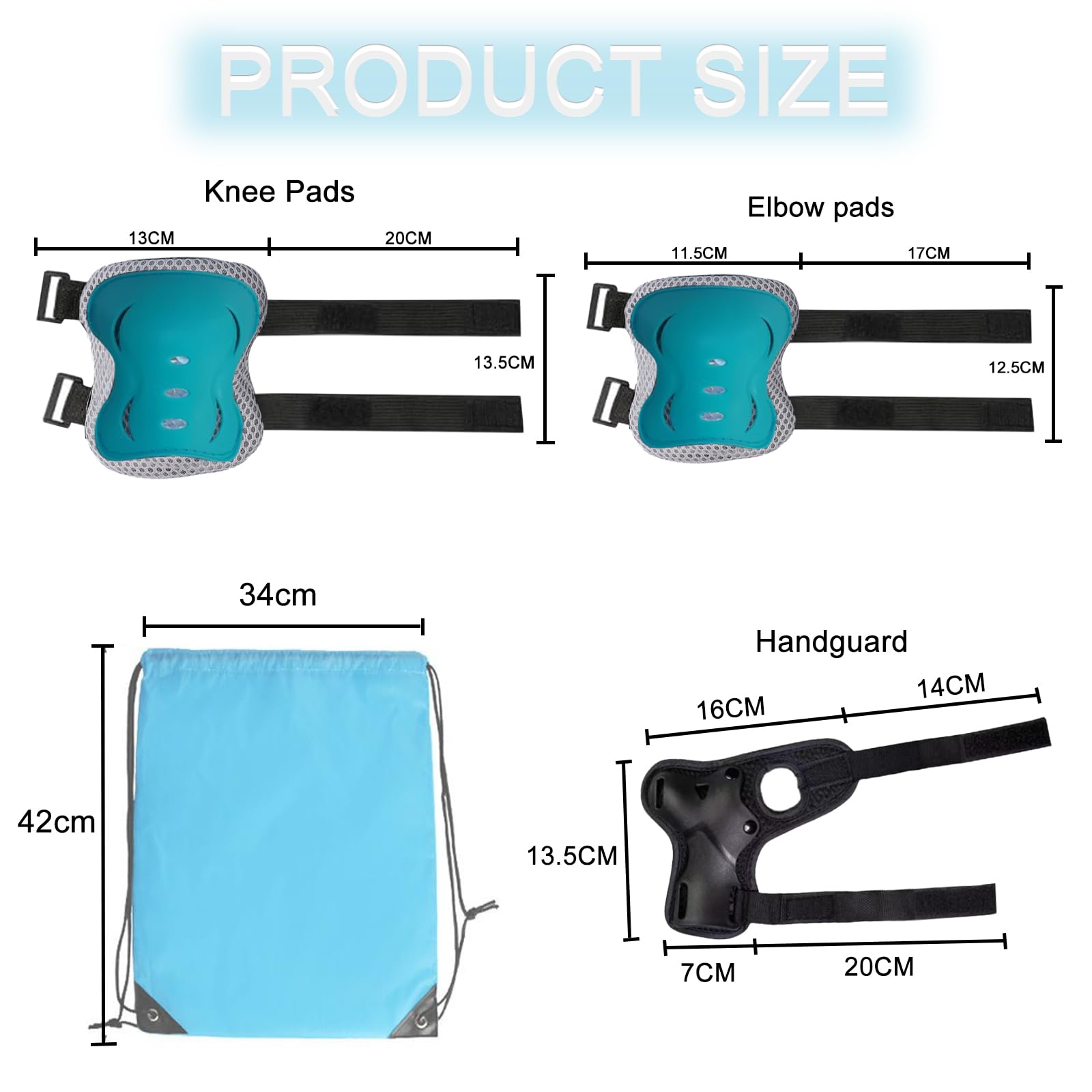 Set Protezioni Skateboard Bambini - Ginocchiere, Gomitiere, Polsiere, Taglia Unica 3-10 Anni - Foto 9