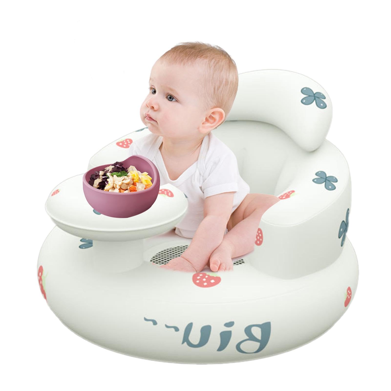 Siège gonflable pour bébé, chaise gonflable pour bébé - Chaise bébé d'été | Siège gonflable pour bébés de 3 à 36 mois, pompe à air intégrée, canapé de soutien dorsal pour bébé, siège de