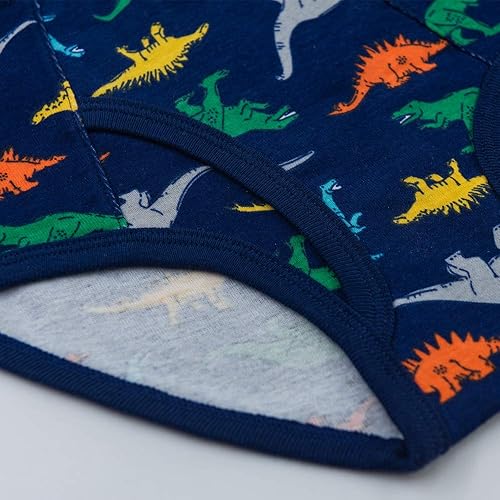 Miniatura 5 de Calzoncillos 100% algodón para niños pequeños, ropa interior suave de dinosaurio para niños pequeños