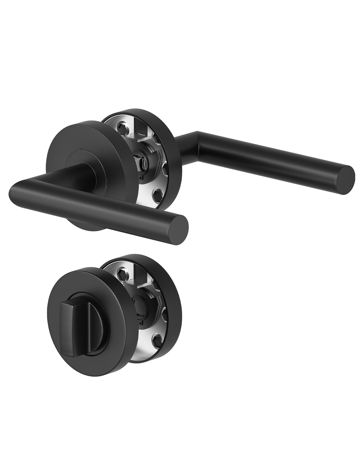 Serratura Interna Per Porta, Camper, Roulotte, Con Maniglia A Leva - Foto 8