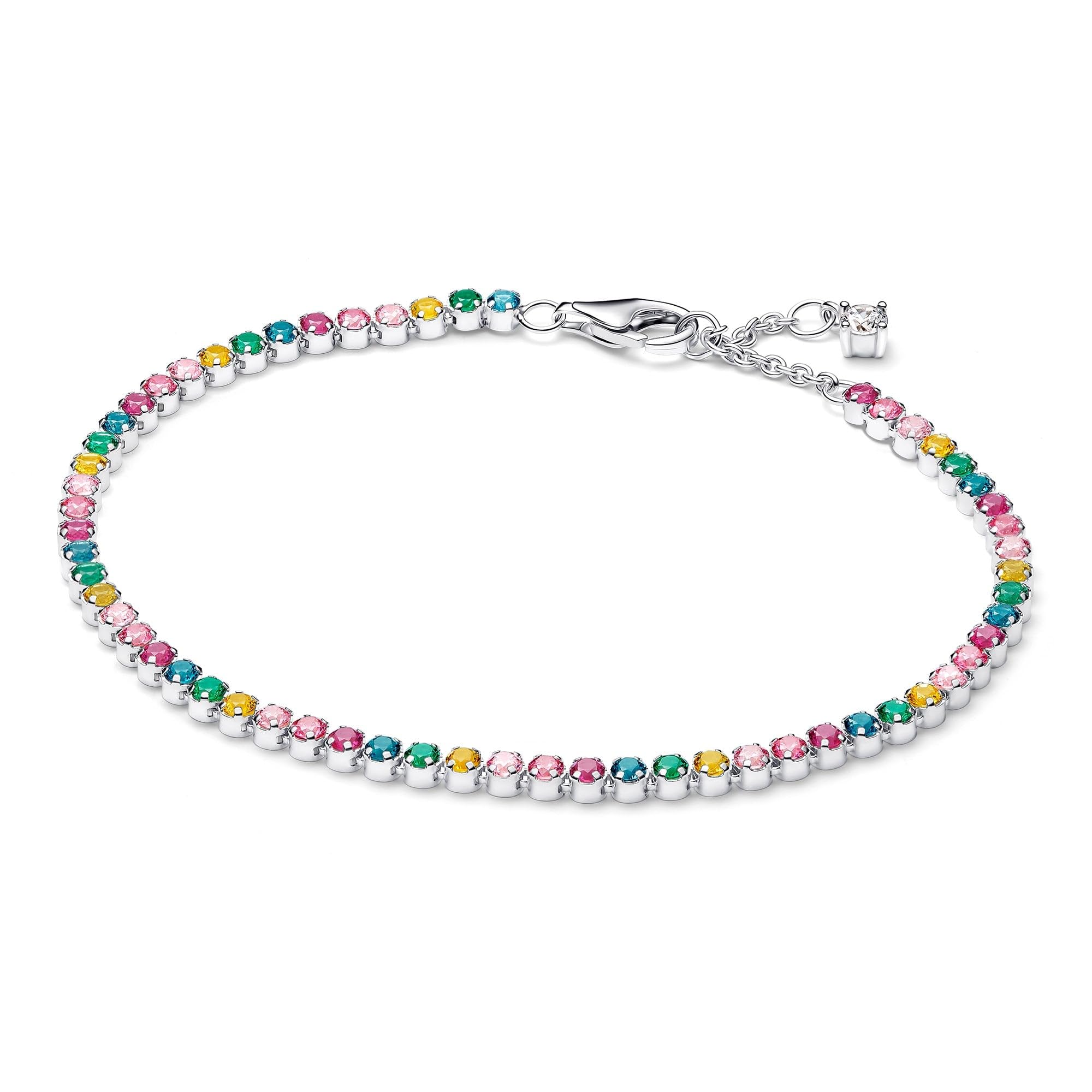 PANDORA Bracciale Tennis Donna Arcobaleno Argento 593927C03