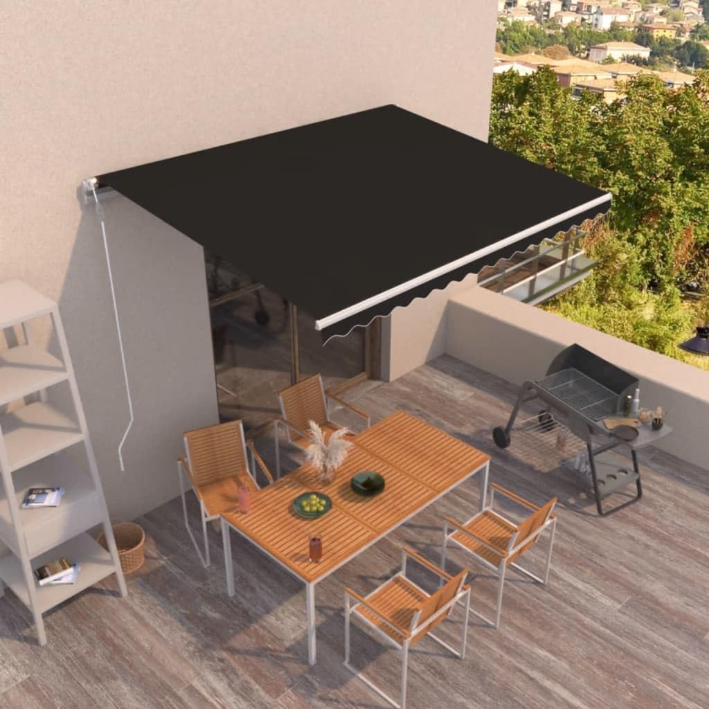 markise 450 x 350 Automatische Einziehbare 450x350 cm Anthrazit mit Pulverbeschichtetem Aluminiumrahmen, UV-beständigem Polyester, Fernbedienung, für Terrasse und Außenbereich Schatten Garten Size:XL/XXL 10.5 The Pedal Shop | FFE Sync