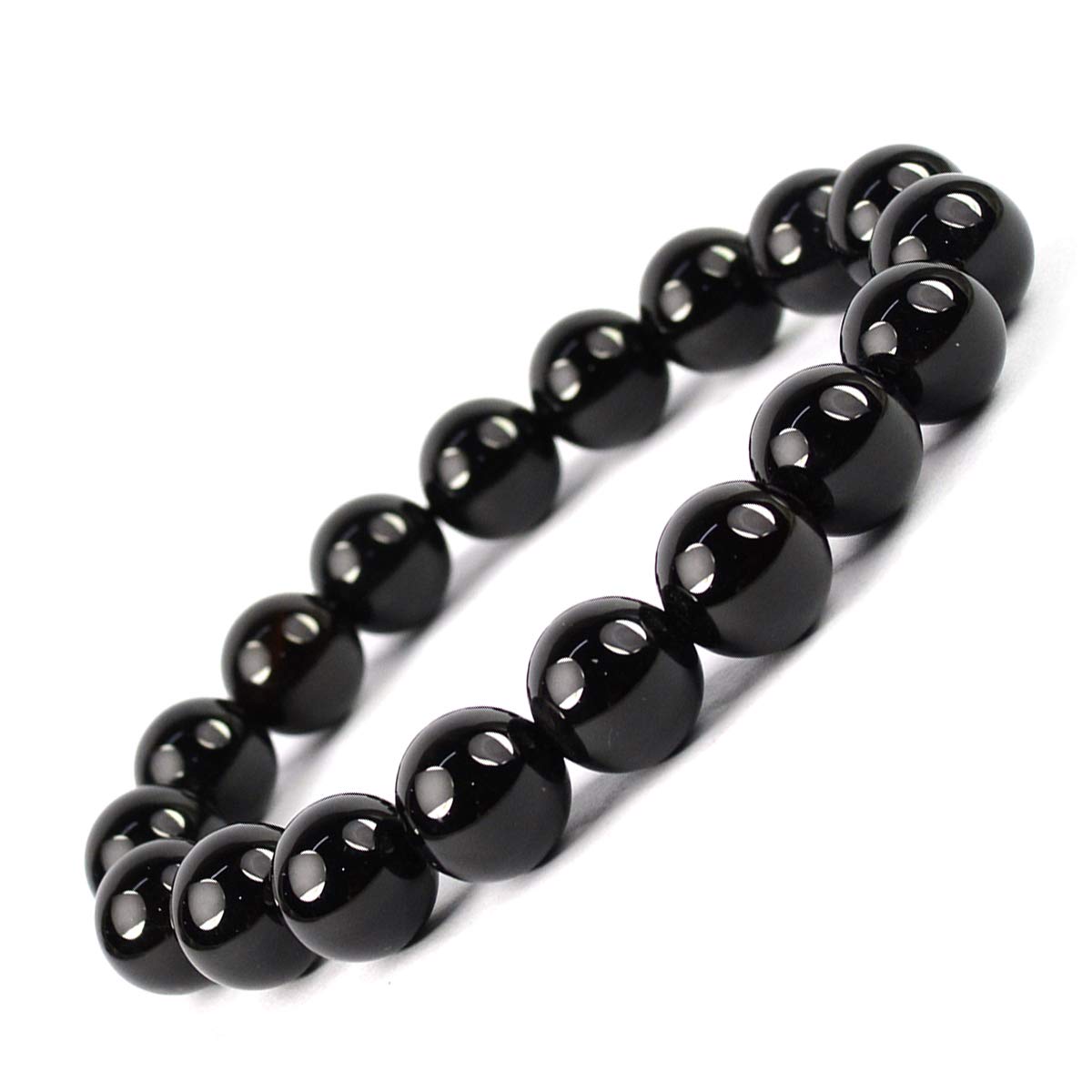 Reiki Crystal Products Natural Black Onyx Bracelet Crystal Stone 12 mm Round Beads Bracelet for Reiki Healing and Crystal Healing Stones (Color : Black) (B08TQSXP2K) Amazon Price History, Amazon Price Tracker