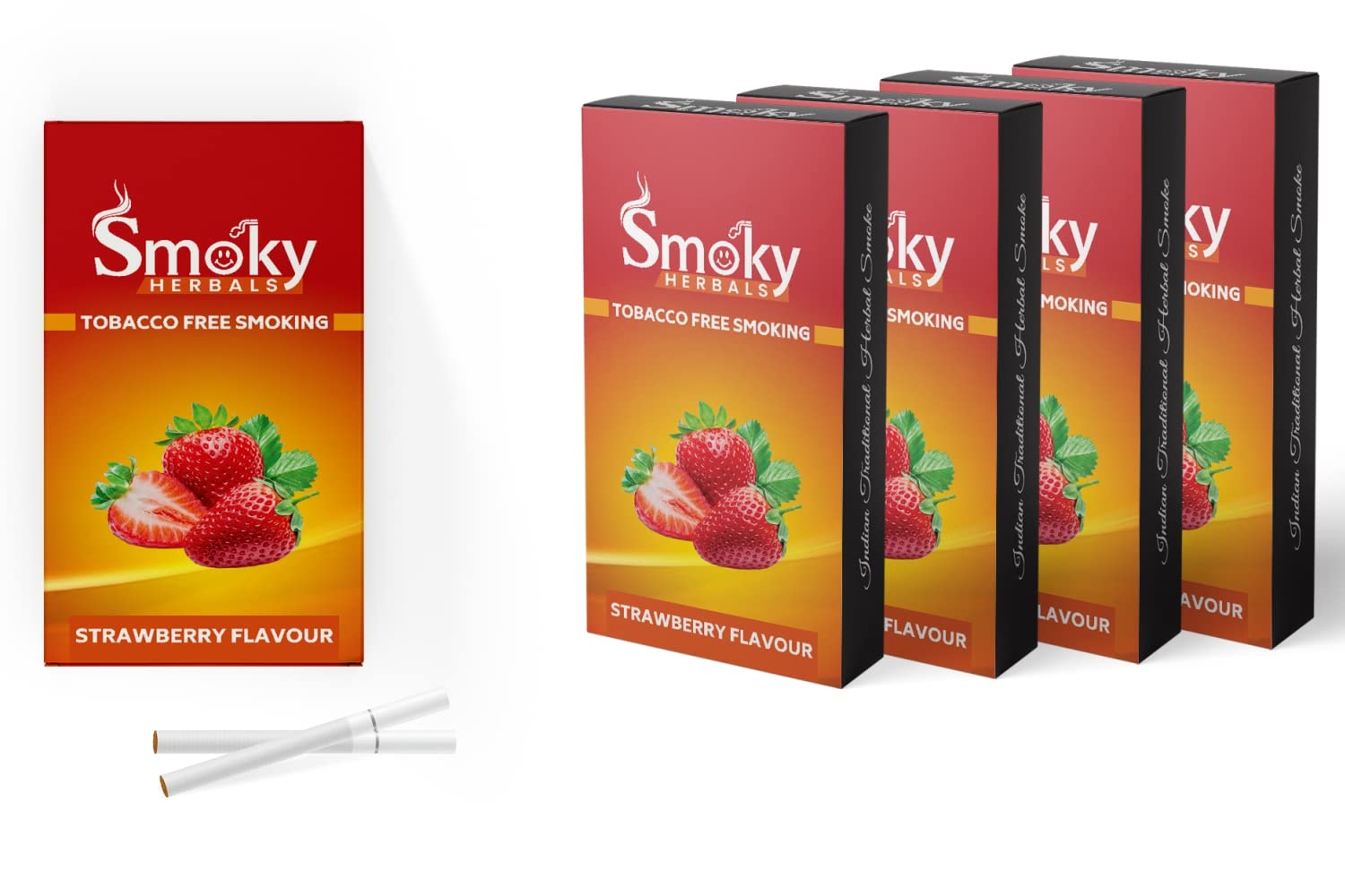 100% Tobacco & Nicotine Free Cigarette for Refresh Mood & Relieve Stress for Men & Women (STRAWBERRY FLAVOUR, 5 Packets)-picture-12
