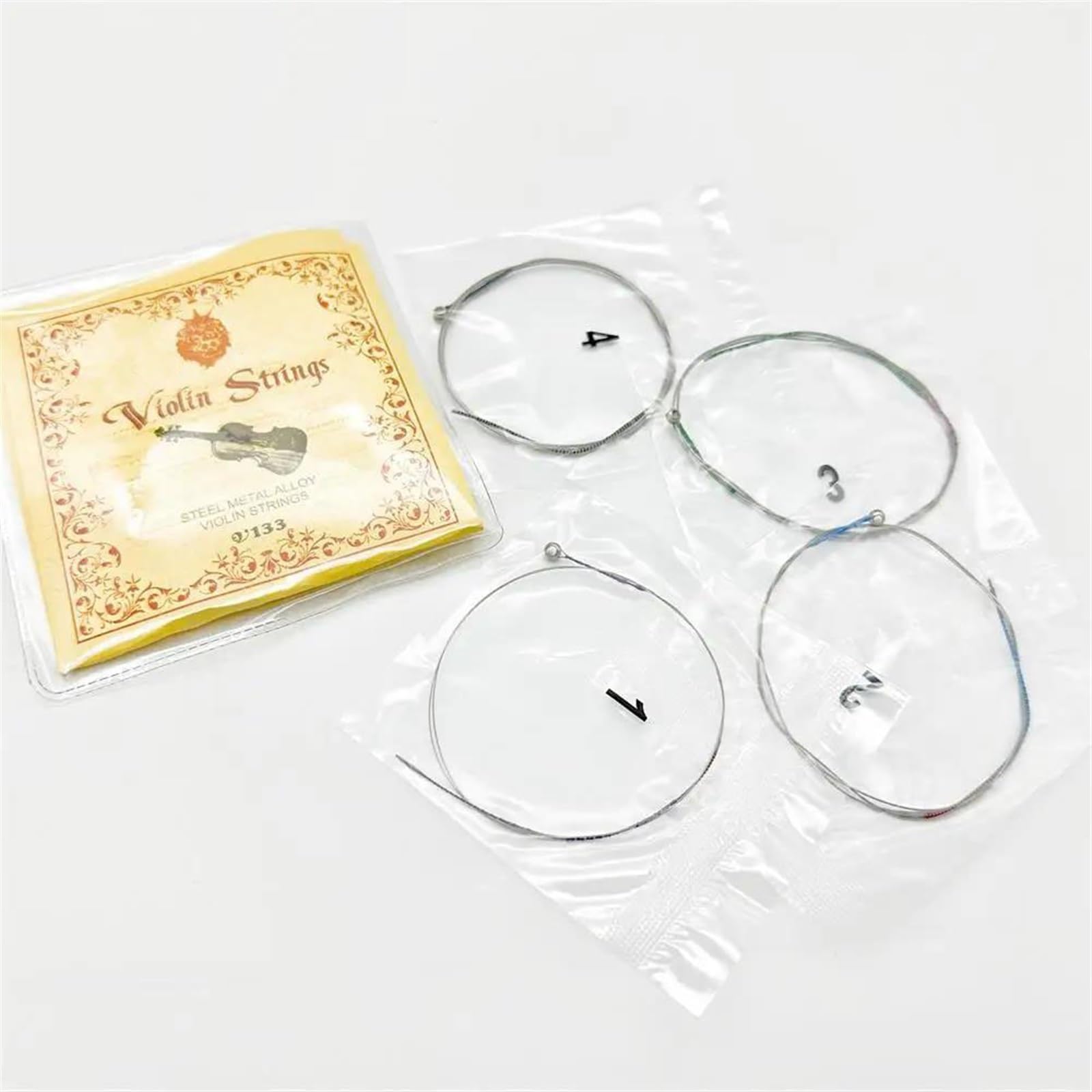 Parti di ricambio per violino 1 Set 4/4 Corde Per Violino Corde Per Violino In Lega Morbida Parti Di Violino Accessori