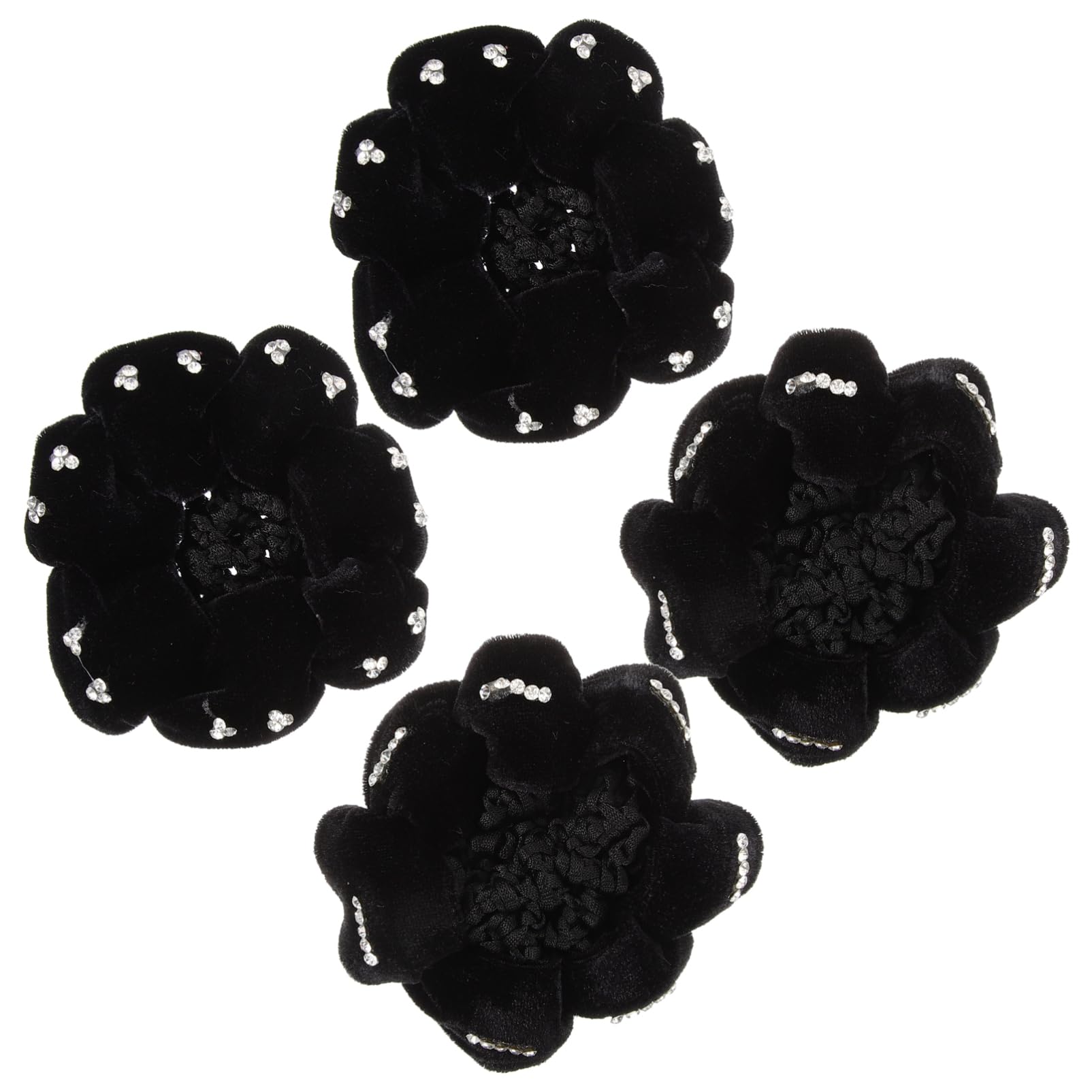 Healeved 16pièces Filets à Cheveux Pour Chignon Avec Pour Danseuses Et Accessoires De Coiffure Élégants