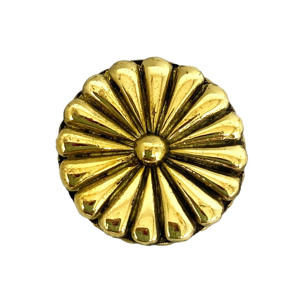 Amazon.co.jp: 金色の菊紋 真鍮製 パーツ (12mm 17.5mm 22mm) チャーム 