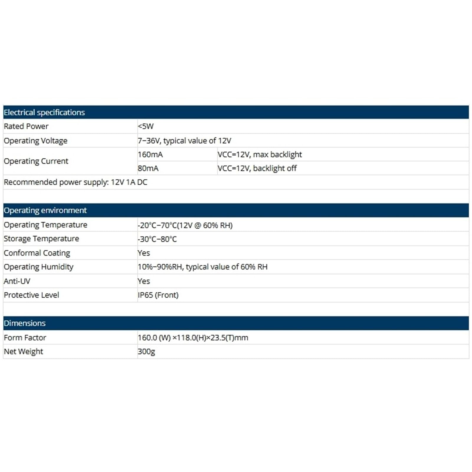 HMI touchscreen Modulo touch screen IPS-TFT-LCD for monitor HMI 800 * 480 LCM con supporto Shell Arduino, STM32 DMG80480T050_A5W(CTP with accessory)
