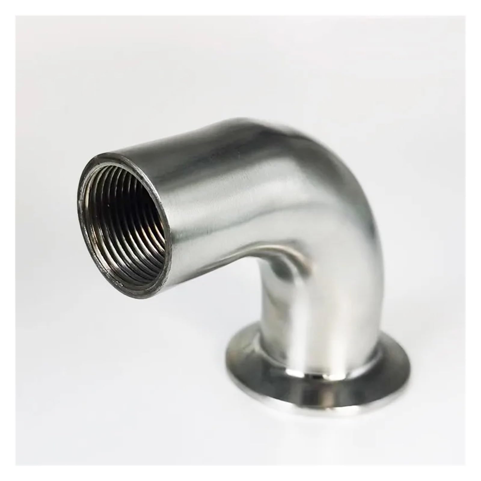 DN15/DN20/DN25/DN32/DN40DN50 Female Threaded Pipe Fitting 90 Degree Elbow 1.5'' Tri Clamp 50.5mm Ferrule(DN32)