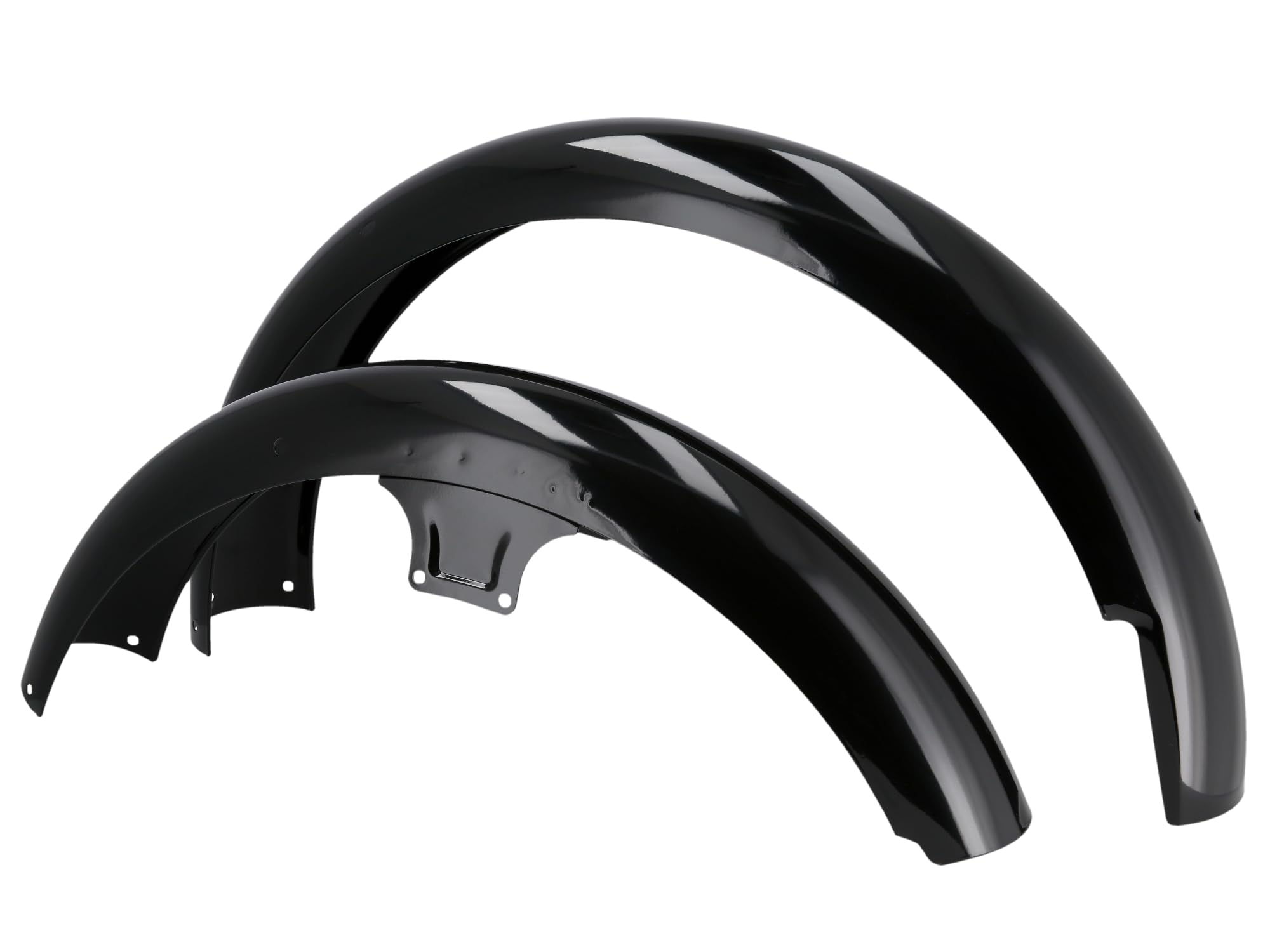 Set: Kotflügel vorn/hinten, Schwarz pulverbeschichtet - für Simson S50, S51