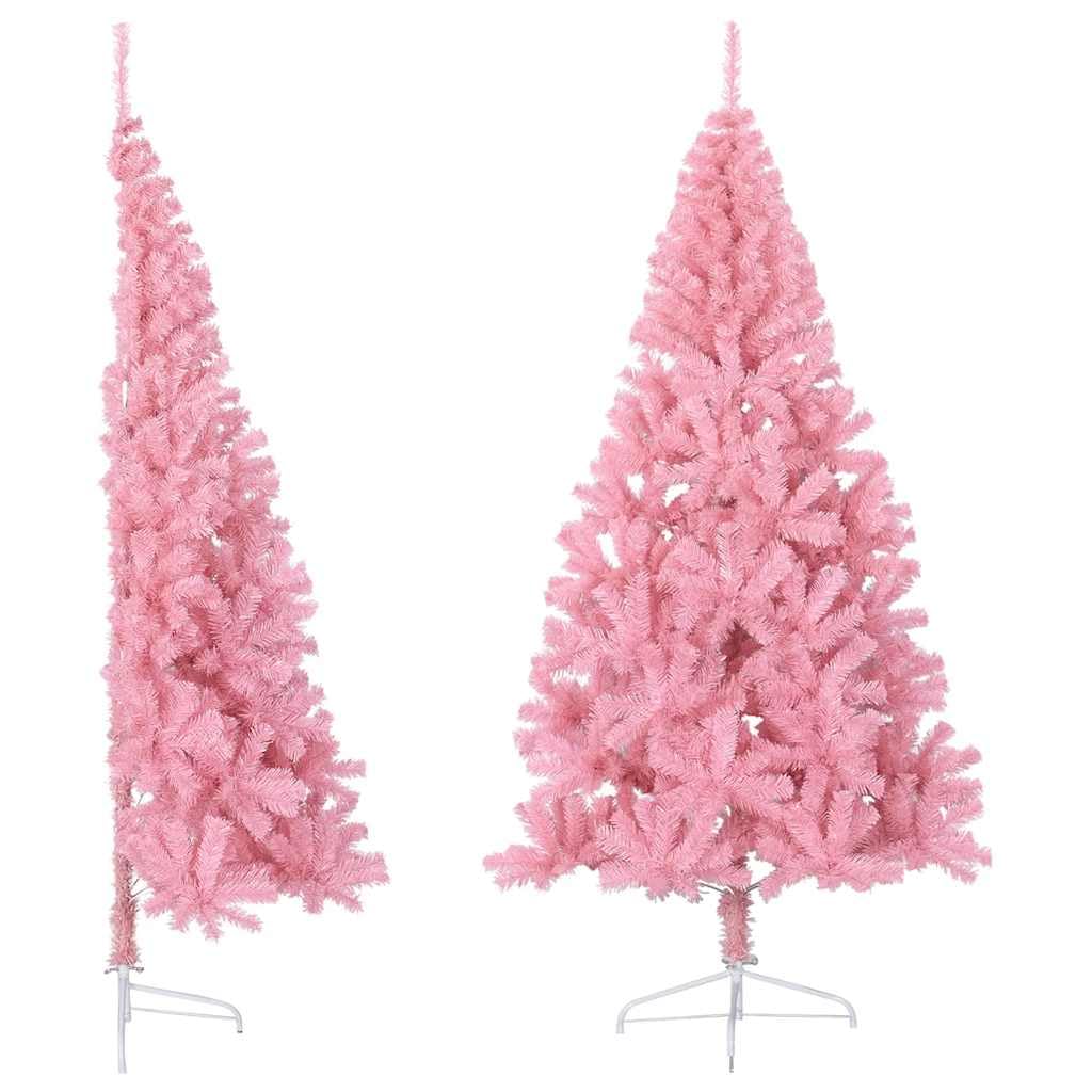 Albero di Natale artificiale rosa, 240 cm, in PVC