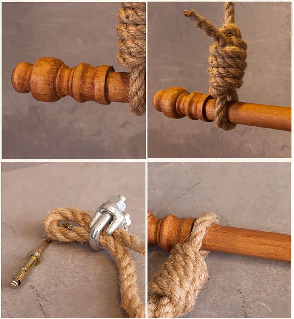 Appendiabiti da parete in legno con altezza regolabile e corda appendiabiti da soffitto per esposizione (80 cm)