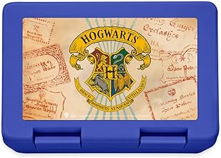 Spreadshirt Harry Potter Emblème Hogwarts/Poudlard Lunch Box, taille unique, bleu royal