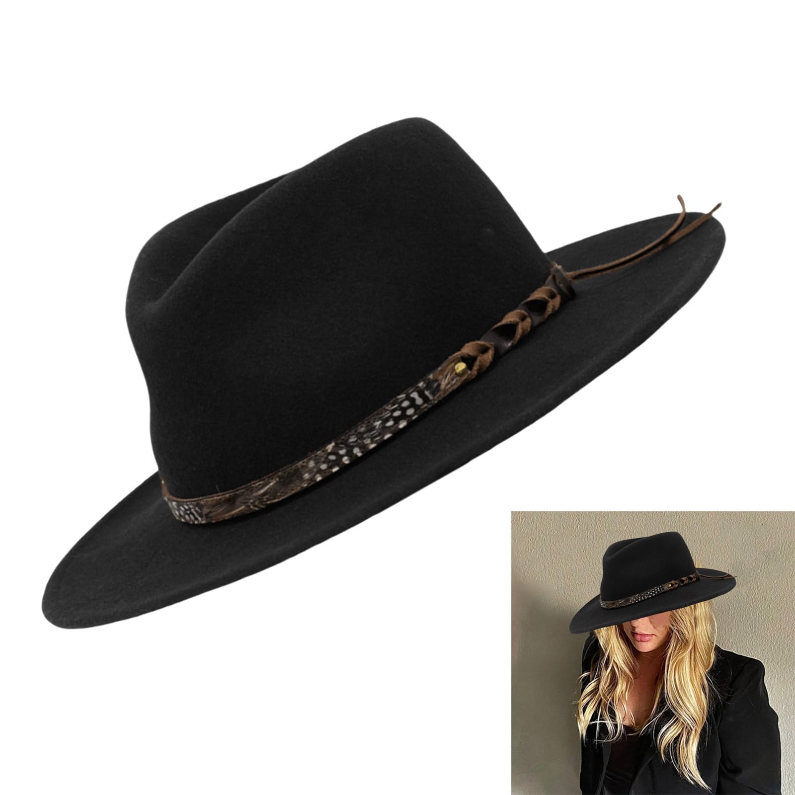 Cappello Trilbies popolare per maschio e femmina, cappello da spettacolo teatrale, copricapo per feste in maschera, cappello da gentiluomo, carnevale, feste