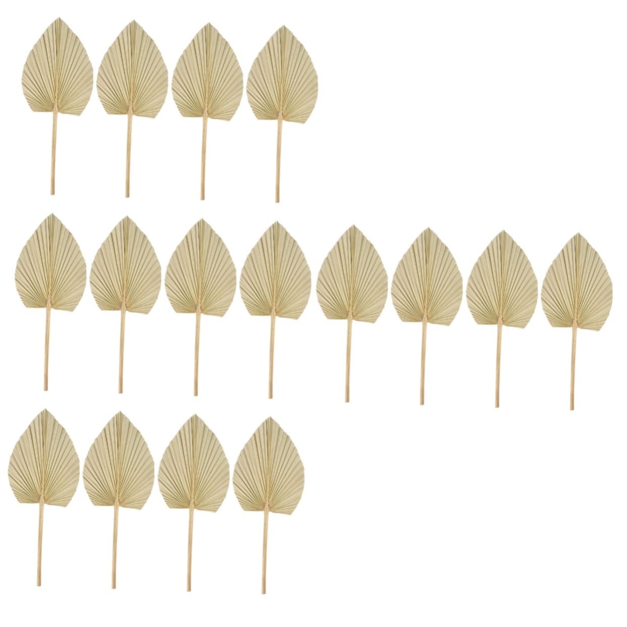 POPETPOP 4 Set Decorazione Di Foglie Di Palma Arredamento Della Pianta Centrotavola Per Tavoli Steli Decorazione Domestica Piccolo Ornamento Appeso A Una Festa Tiki Di Legno 4 Pezzi*4