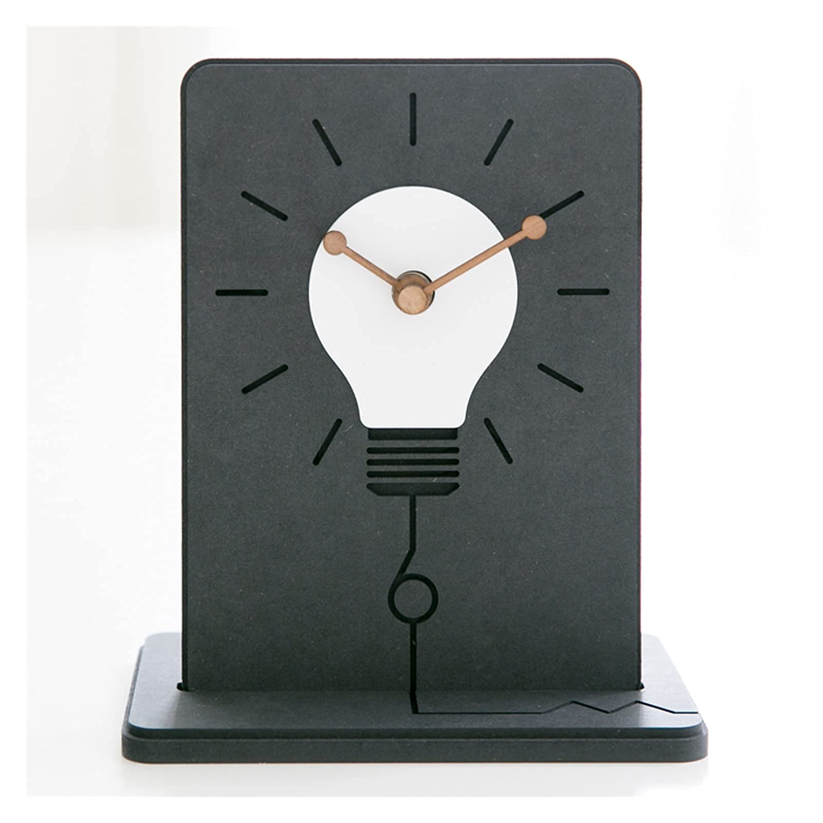 Reloj de escritorio moderno americano con segundero silencioso para adornos de mesa