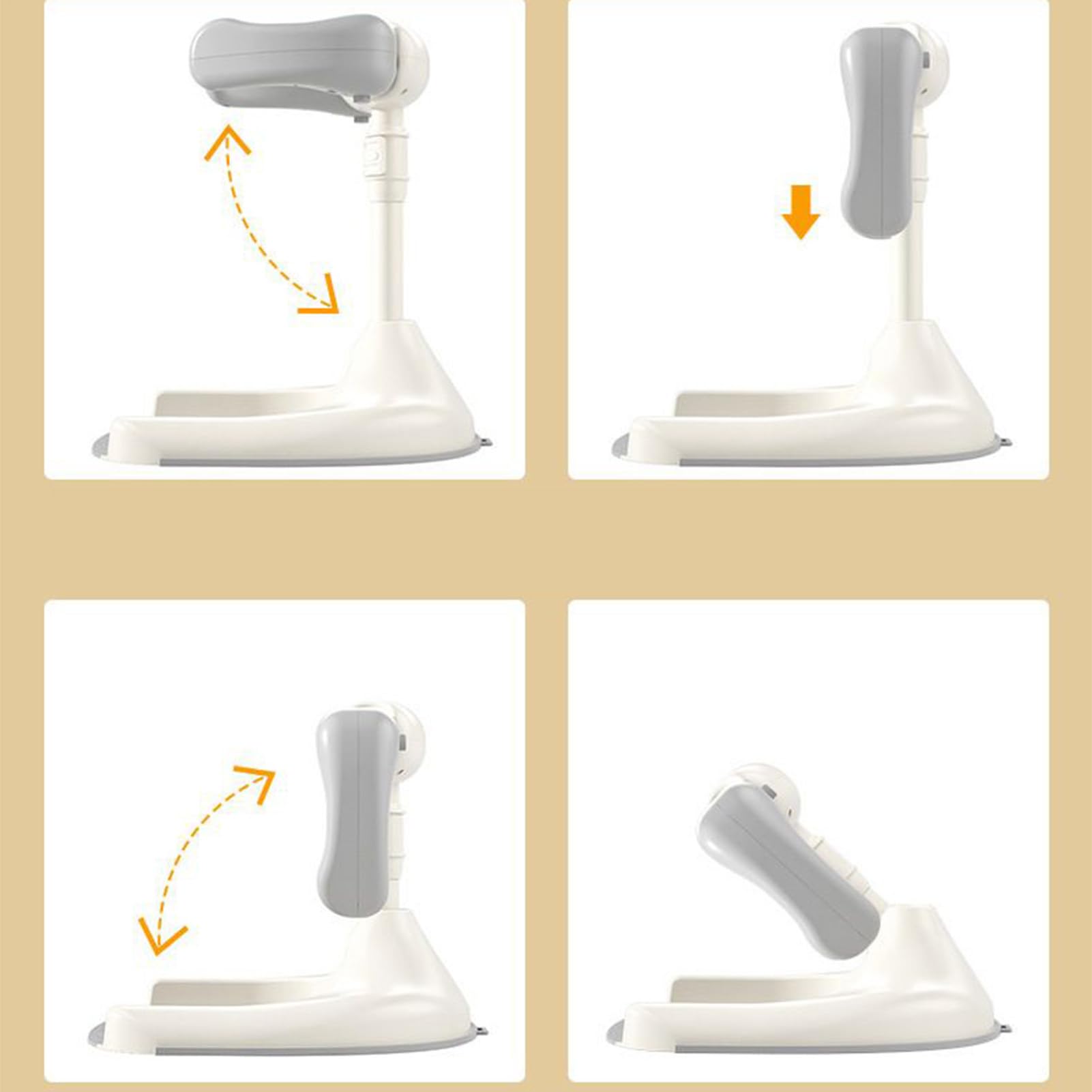 Adjustable Baby Shower Stand, Portable Bathing Support, Foldable Wash Seats, Non-Slip Secure Bath Stand for Babies, Toddler, Boys, Girls 15.35x13.19x17.32 Inch
