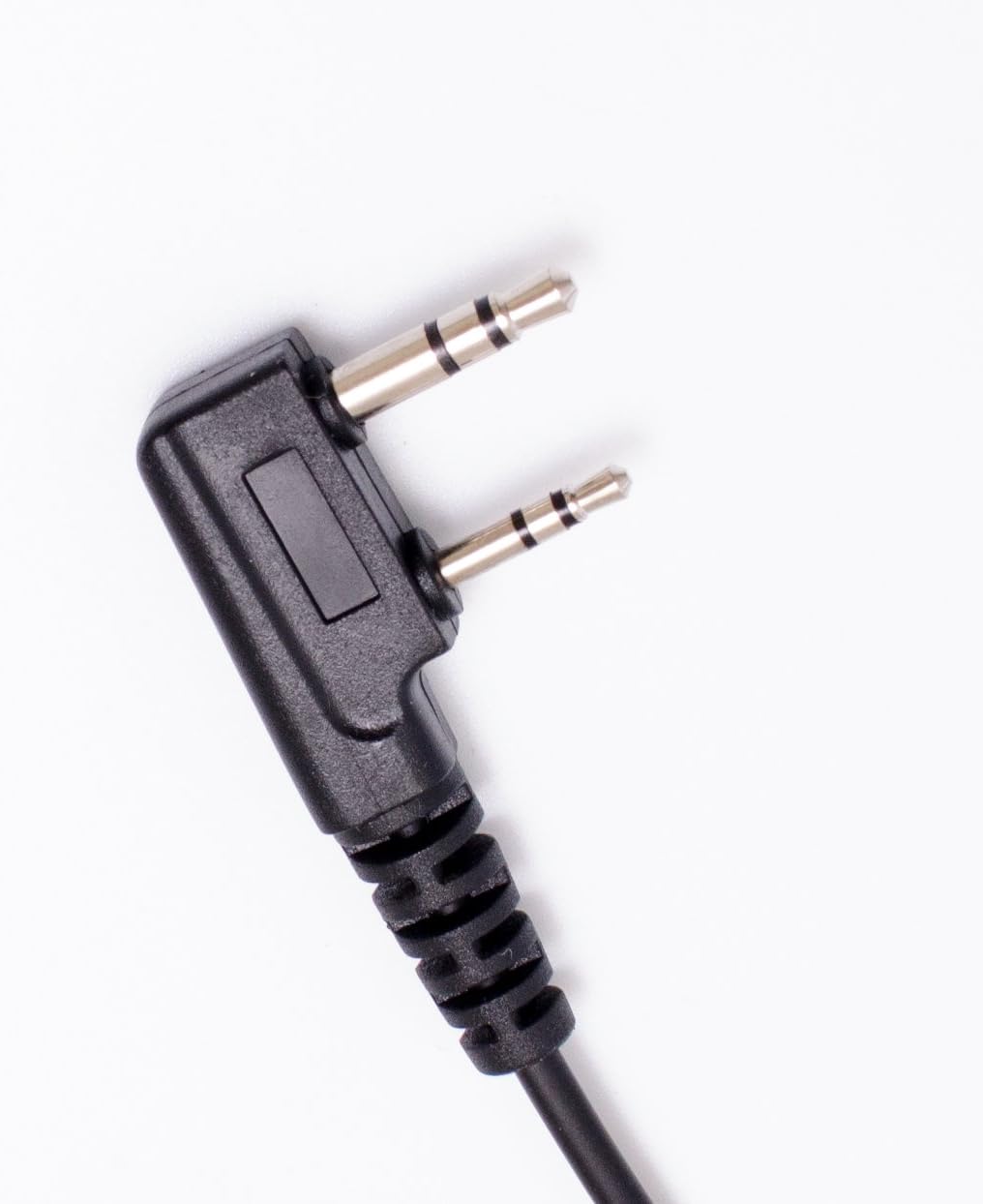 Close-up of the 2-pin Kenwood style connector