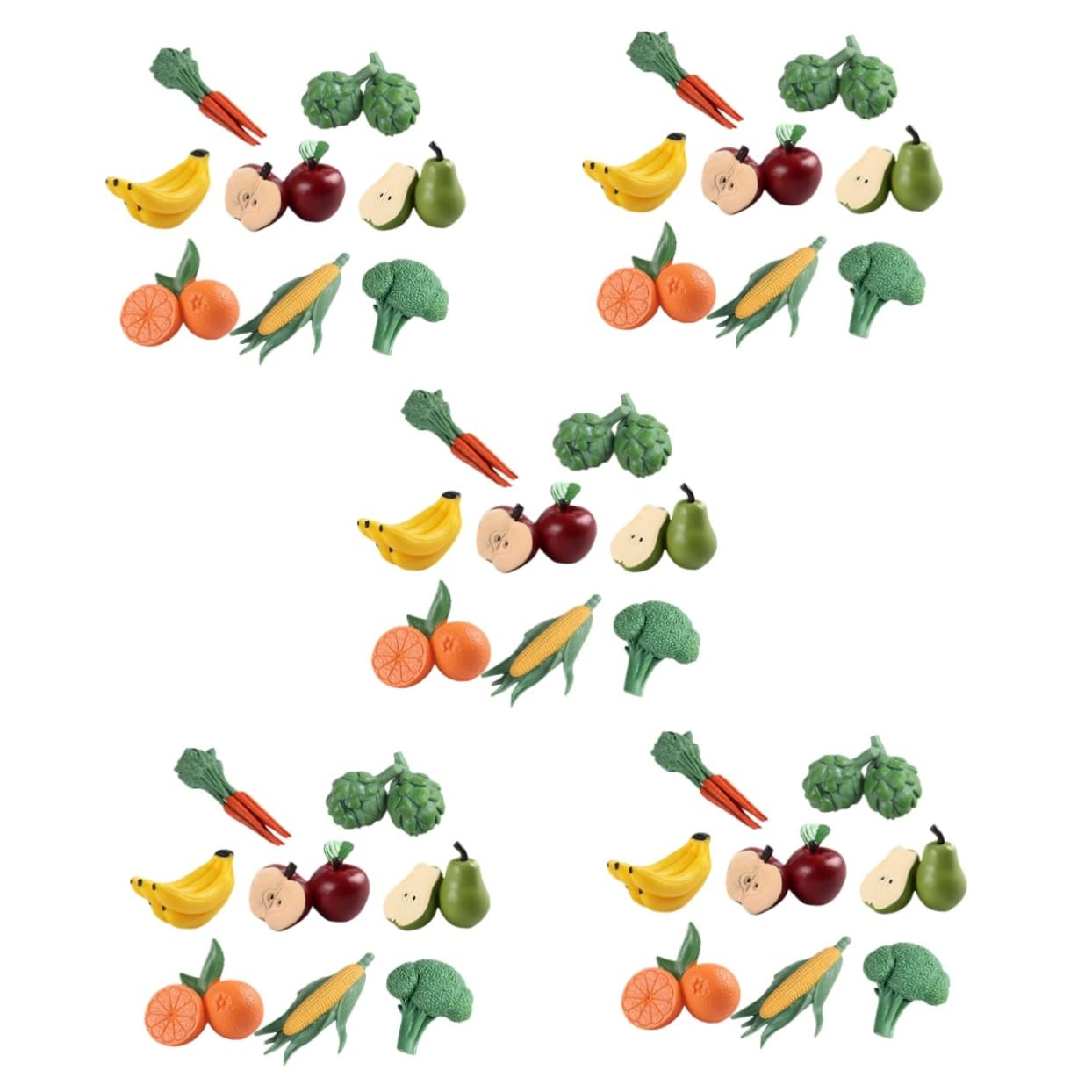 Didiseaon 5 Set Miniature Frutta E Artificiale Simulati Per Decorazioni Bonsai E Fotografia Varietà Per Ogni Occasione 8 Pezzi*5