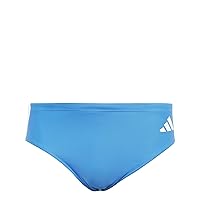 adidas Uomo 3 Stripes Swim Trunks, Bright Royal/White