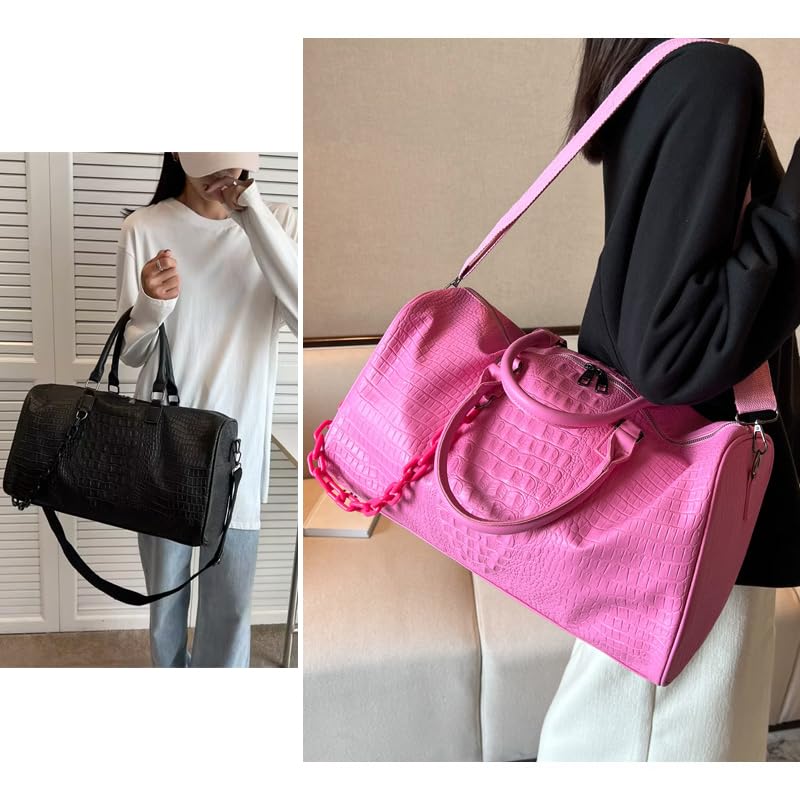 Fitness Gym Bag Travel PU Women Multifunction Training Handbag Carry On Shoulder Outdoor Crossbody Large Weekender Bag Duffel3