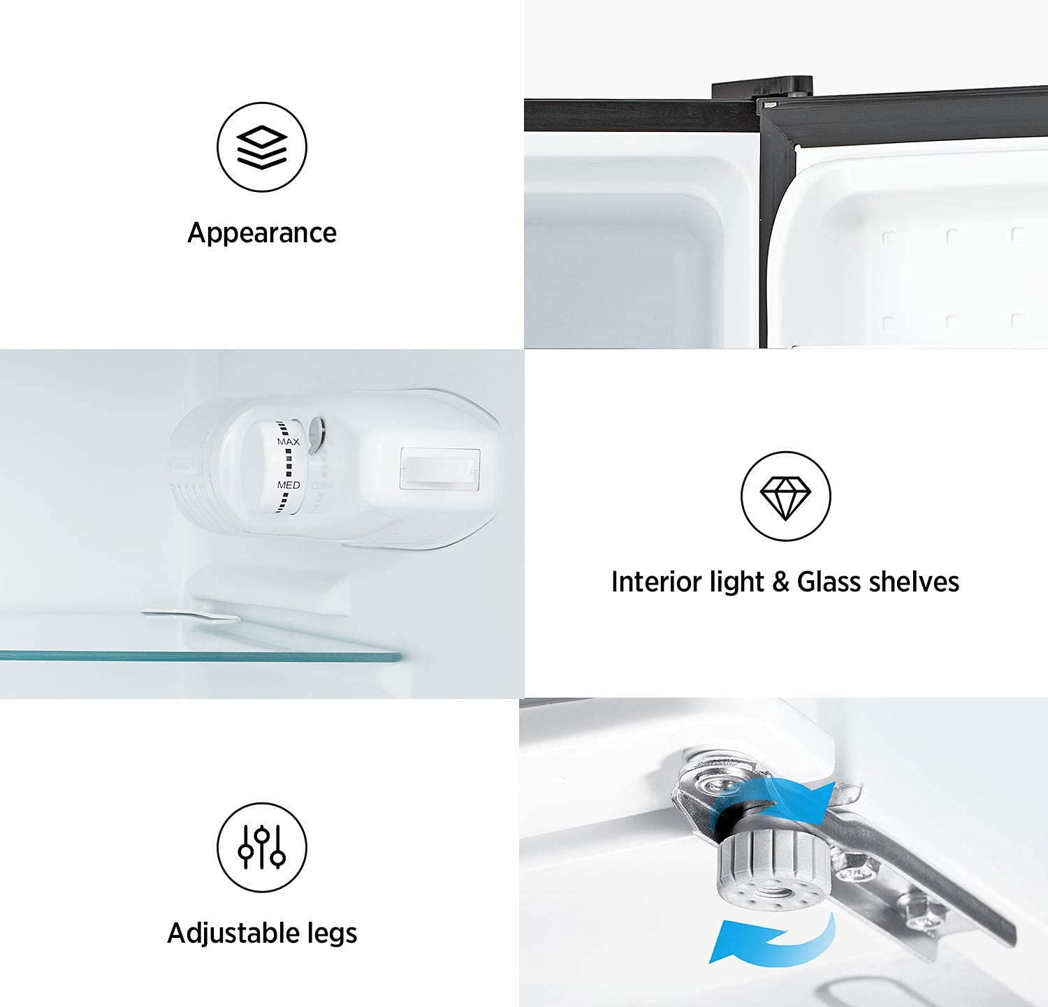 3 1 Cu Ft Compact Refrigerator Stainless Steel Cooler and Warmer Com | amzdealz