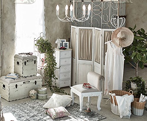 高級　衝立　美品 Amazon.co.jp: 萩原 シャビーウッドファニチャー 4連