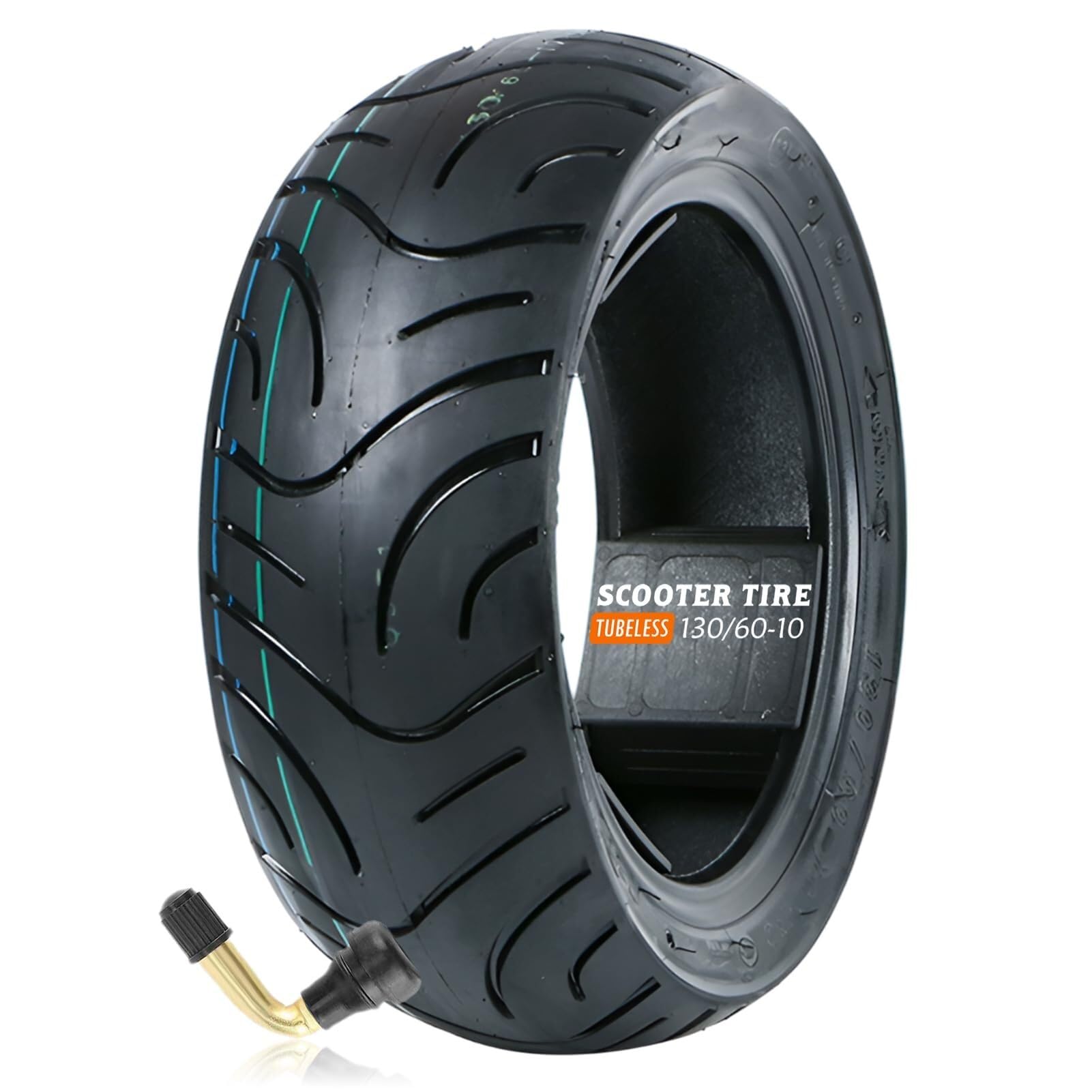 130/60-10 Bezdętkowy Opona Hulajnogi 130/60/10 z Profilem Miejskim dla Felg 10 Cali z 130 60 10 48J 250kPa Miasto