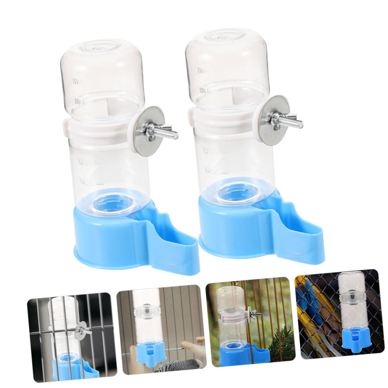Yardwe 8pezzi Dispenser Per Uccelli Abbeveratoio Per Pappagalli Accessori Per Uccelli Design Pratico e Facile Da Usare Riutilizzabile e Resistente