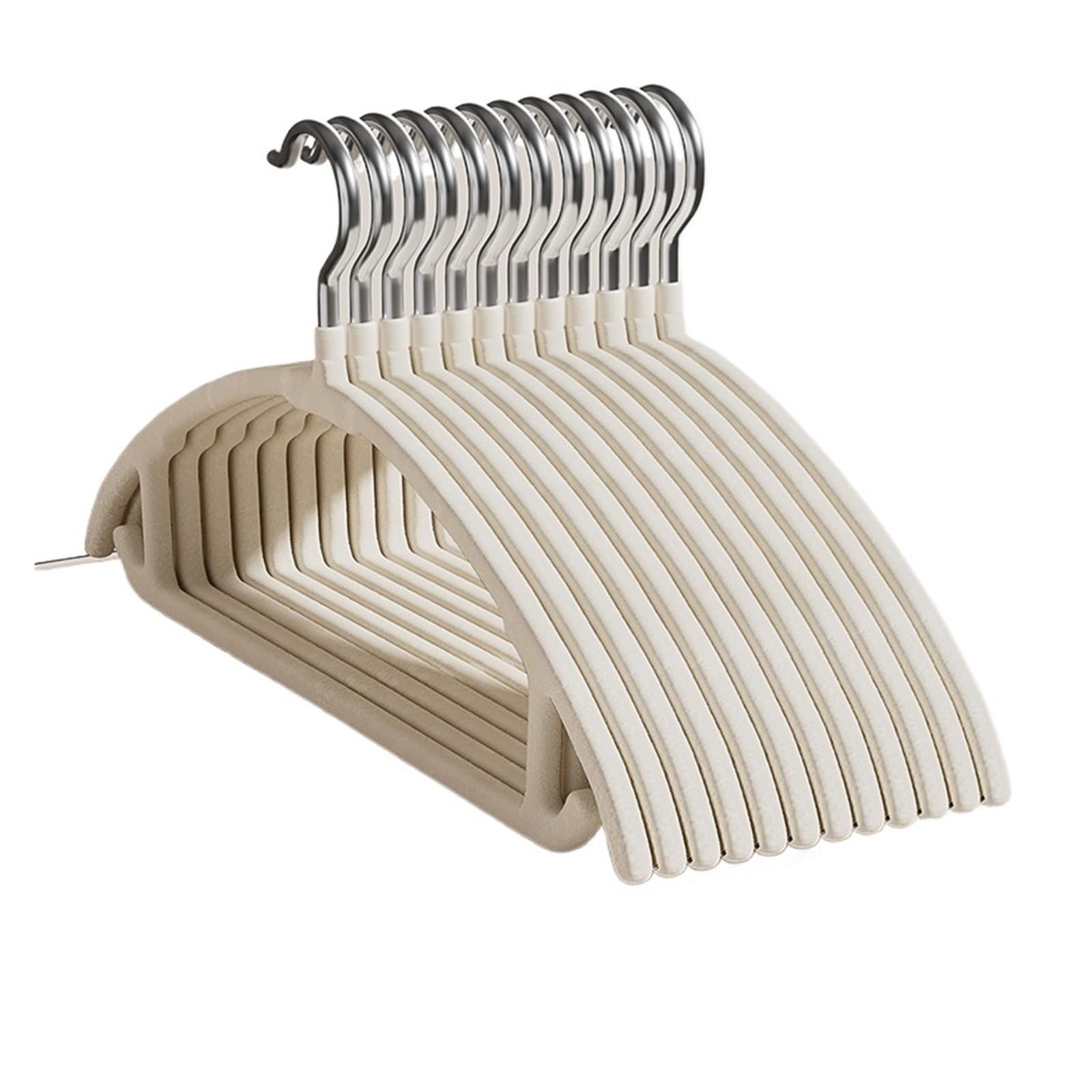 Velvet Hangers 10 Pack Non-Slip Velvet Adult Clothing Hangers Clothes Hanger with Swivel Hook Wardrobe Organisers(Type 1-10PCS)