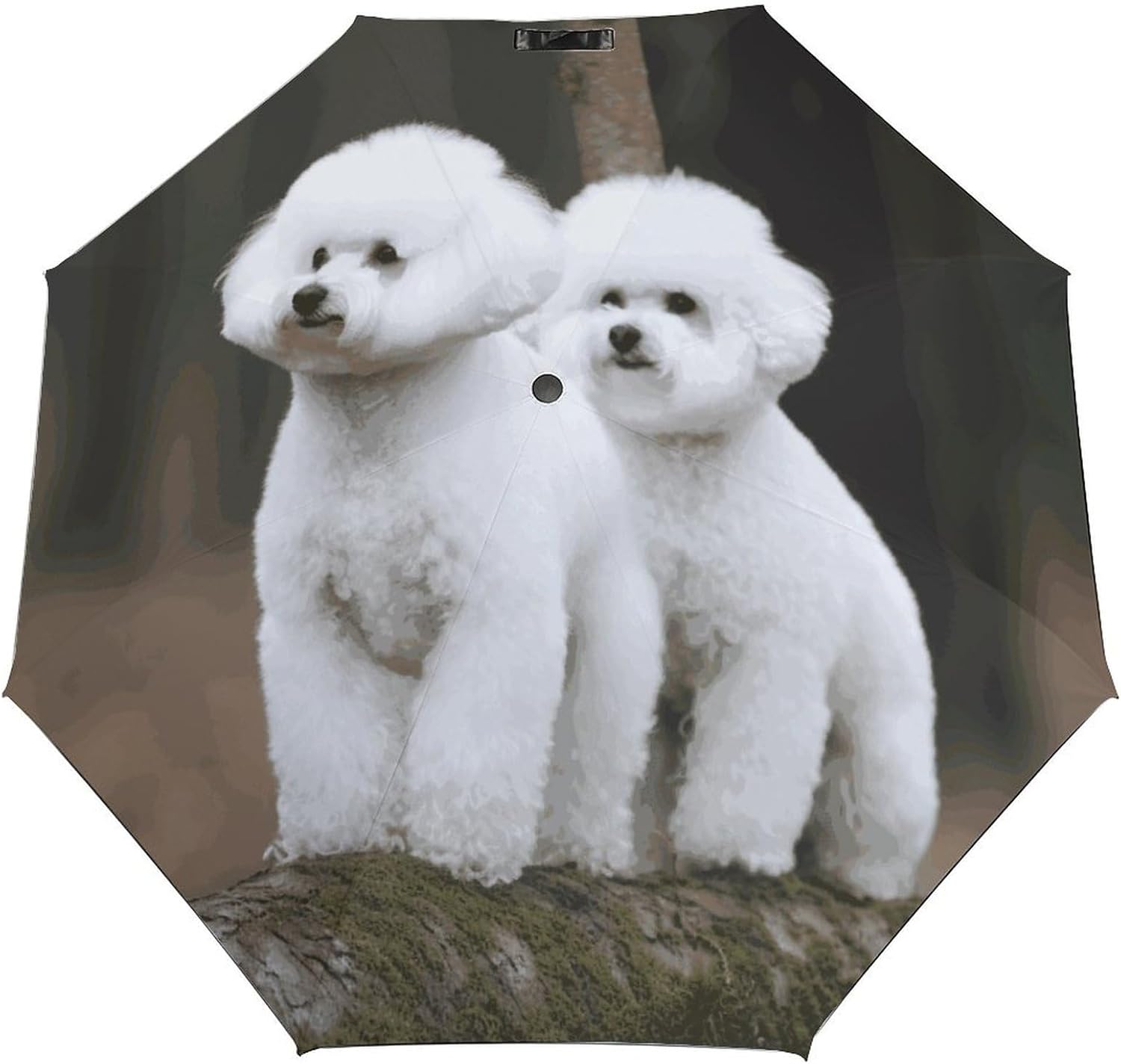 Windproof Travel Umbrella Bichon Frise Folding Small Sun Umbrella Lightweight Small And Compact Suit for Pocket