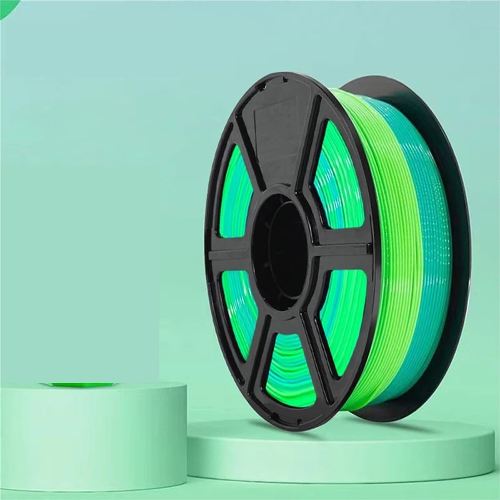 Compatible con filamento PETG arcoíris genérico de 1,75 mm