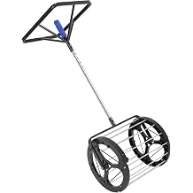 Tennis Ball Picker Platen Style Ball Retrievers, 14.17 x 12.2-inch Rolling Tennis Ball Collector Height Adjustment, Automatic Picker for Training