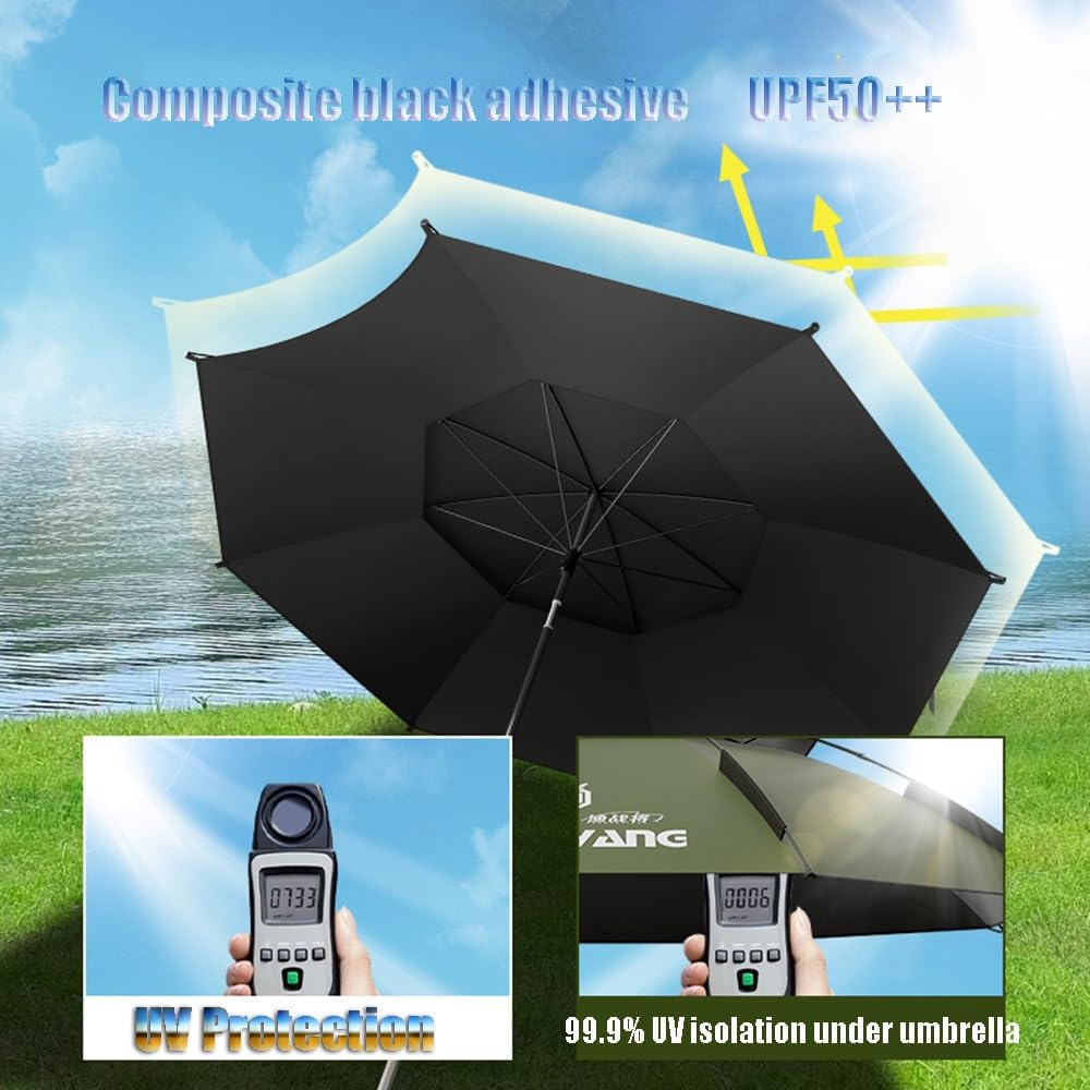 Wiatroszczelny parasol plażowy o długości 2 m, z kotwicą piaskową i torbą do przenoszenia, przenośny parasol outdoorowy do wędkowania, kempingu, podróży, 2 m, zielony parasol tarasowy do ochrony przed
