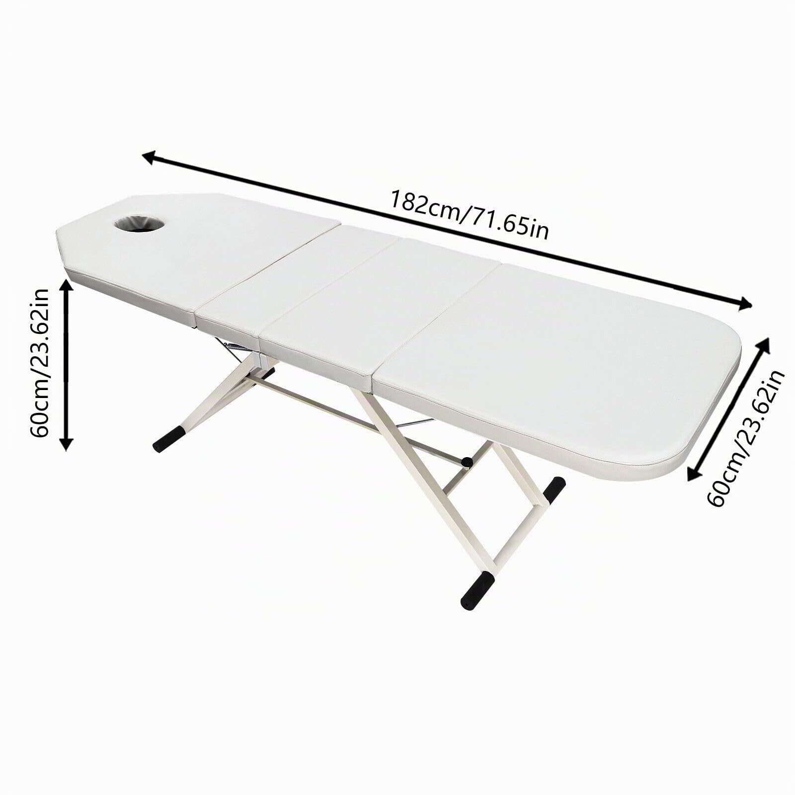 Camilla de Masaje Plegable SPA - Salón de Belleza Cama Cosmética - Silla de Terapia Portátil para Tatuaje y Facial - Mesa de Masaje