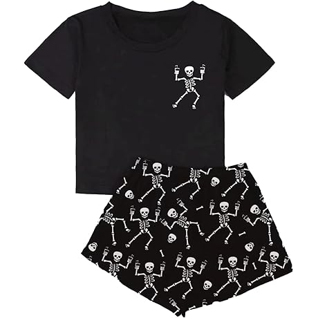 Women's Cute Halloween Pajamas Set