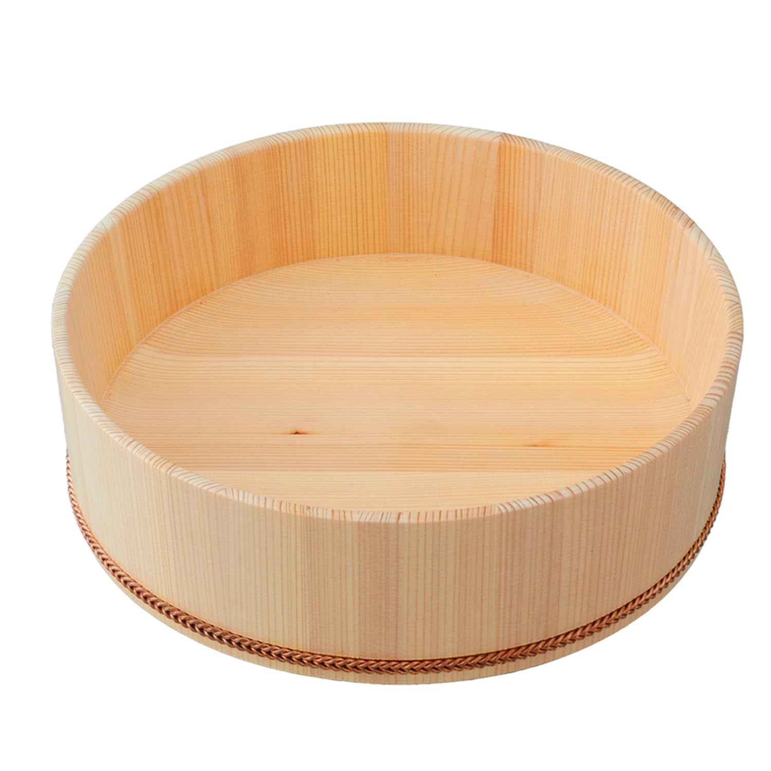 Amazon｜にちにち道具 飯台 捩り箍の飯台用 底丸 8寸 日本製 ちらし