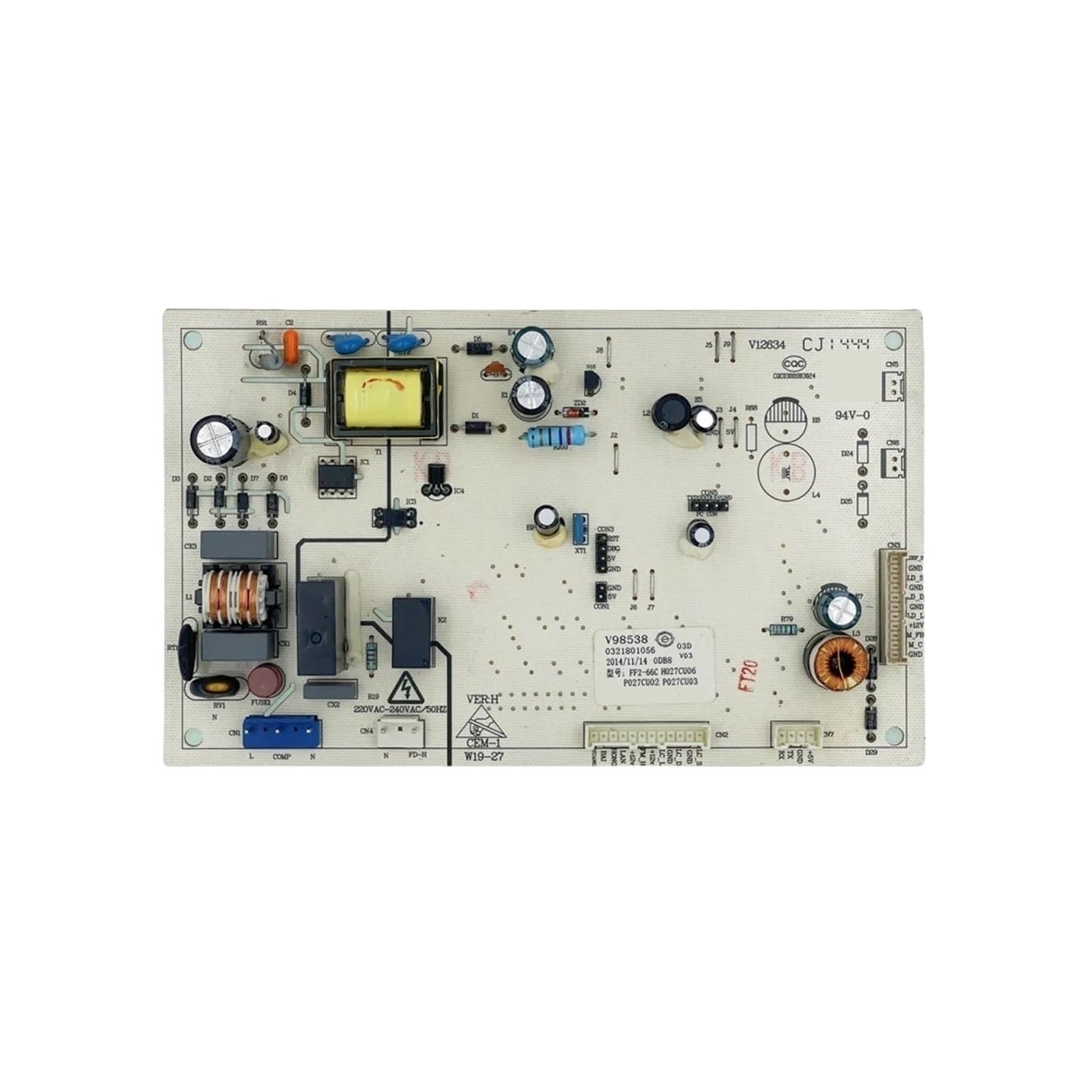 Mtux56xxeti One Color W19-27 Circuit Pcb 0321801056 Control Board For Refrigerator Fridge Motehrboard Freezer Parts
