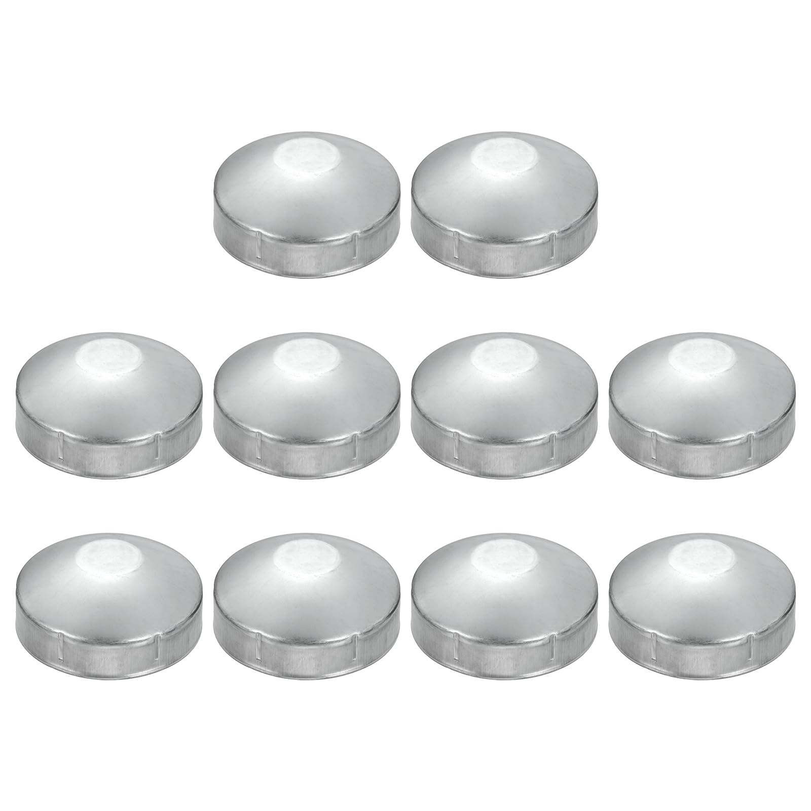 QUARKZMAN Cappuccio per Pali a Maglie 10 Pezzi 89 mm Zincato Cupola | Tappo Rotondo per Tubo di Recinzione a Catena Esterna