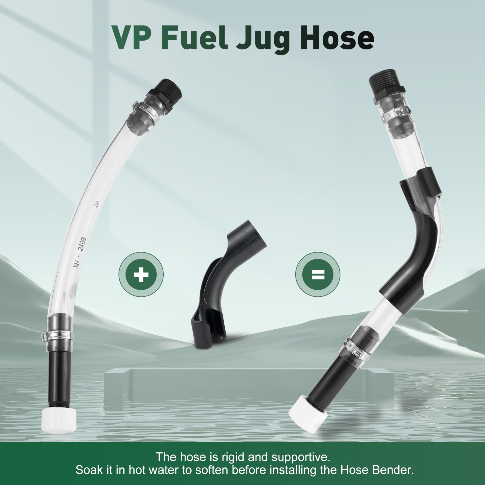 Manguera de combustible Racing con doblador, para VP, egs, LC2, Scribner, latas de gas de 5 galones, reemplazo perfecto de boquilla con diseño de filtro mejorado