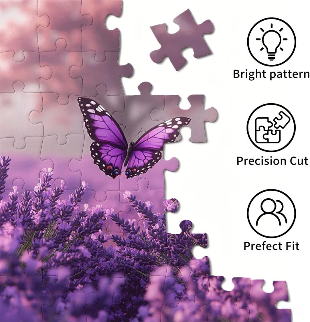 5000 sztuk puzzli dla dorosłych gry rodzinne, lawendowy motyl n-815