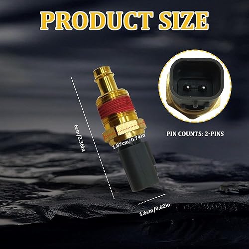 Miniatura 2 de Sensor de temperatura del refrigerante del motor, sensor de temperatura para automóvil, 5149077AB Sensores de temperatura de refrigerante de