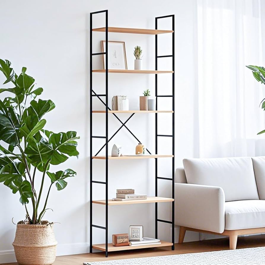 Amazon｜ラック オープンシェルフ 6段 棚 収納 幅58×奥行23×高さ