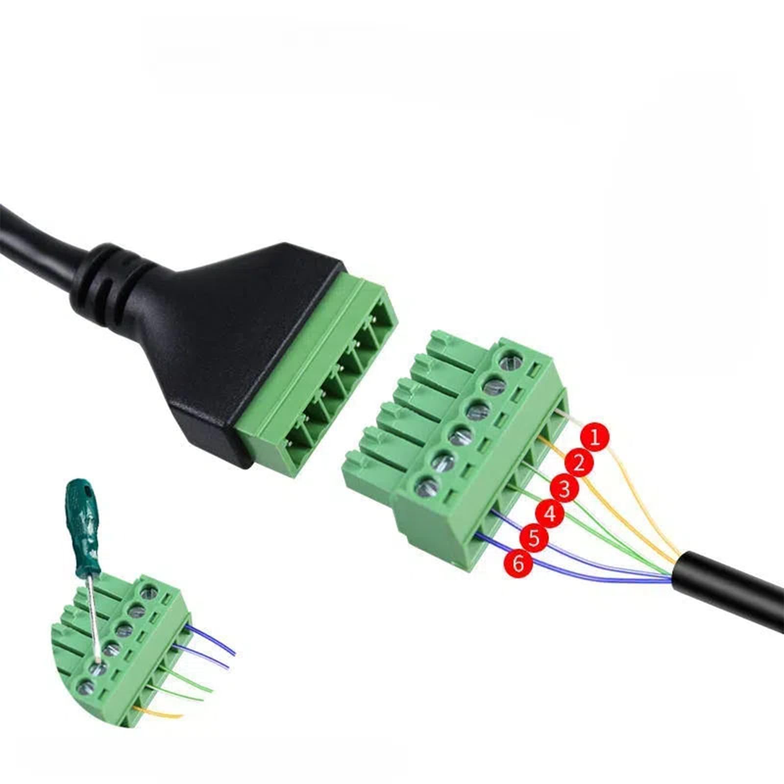 ITS 6 METRI Cavo adattatore da RJ12 maschio a TAE-N maschio, ponticellato