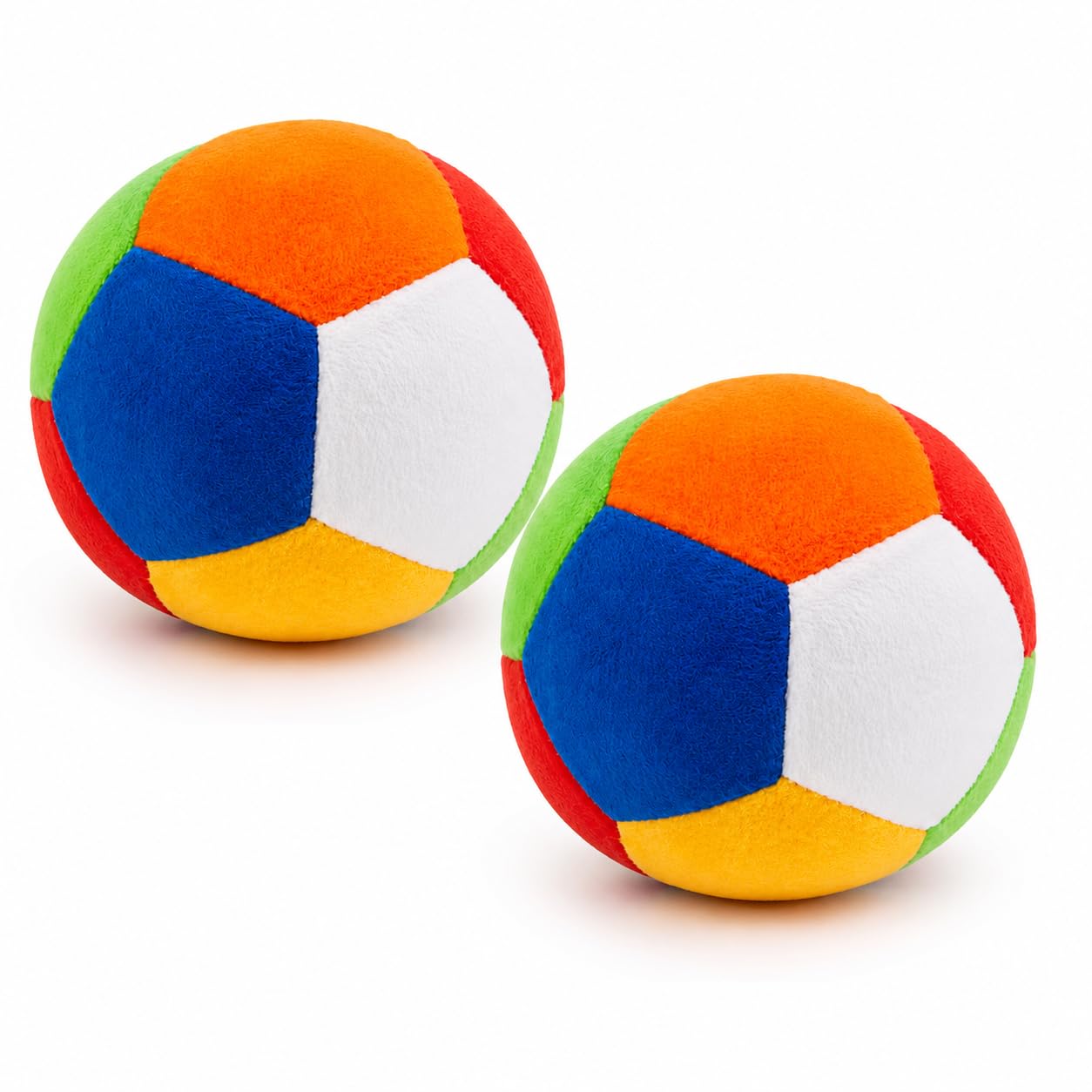 baby soft toy ball set of 2 for infants, toddlers & preschool kids 6 month to 5 year| soft stuffed design tiny hands| early learning activity| sensory development| birthday, return gift for children's