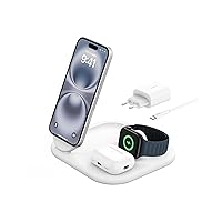 Belkin BoostCharge Caricabatteria magnetico pieghevole 3 in 1 con Qi2 da 15 W