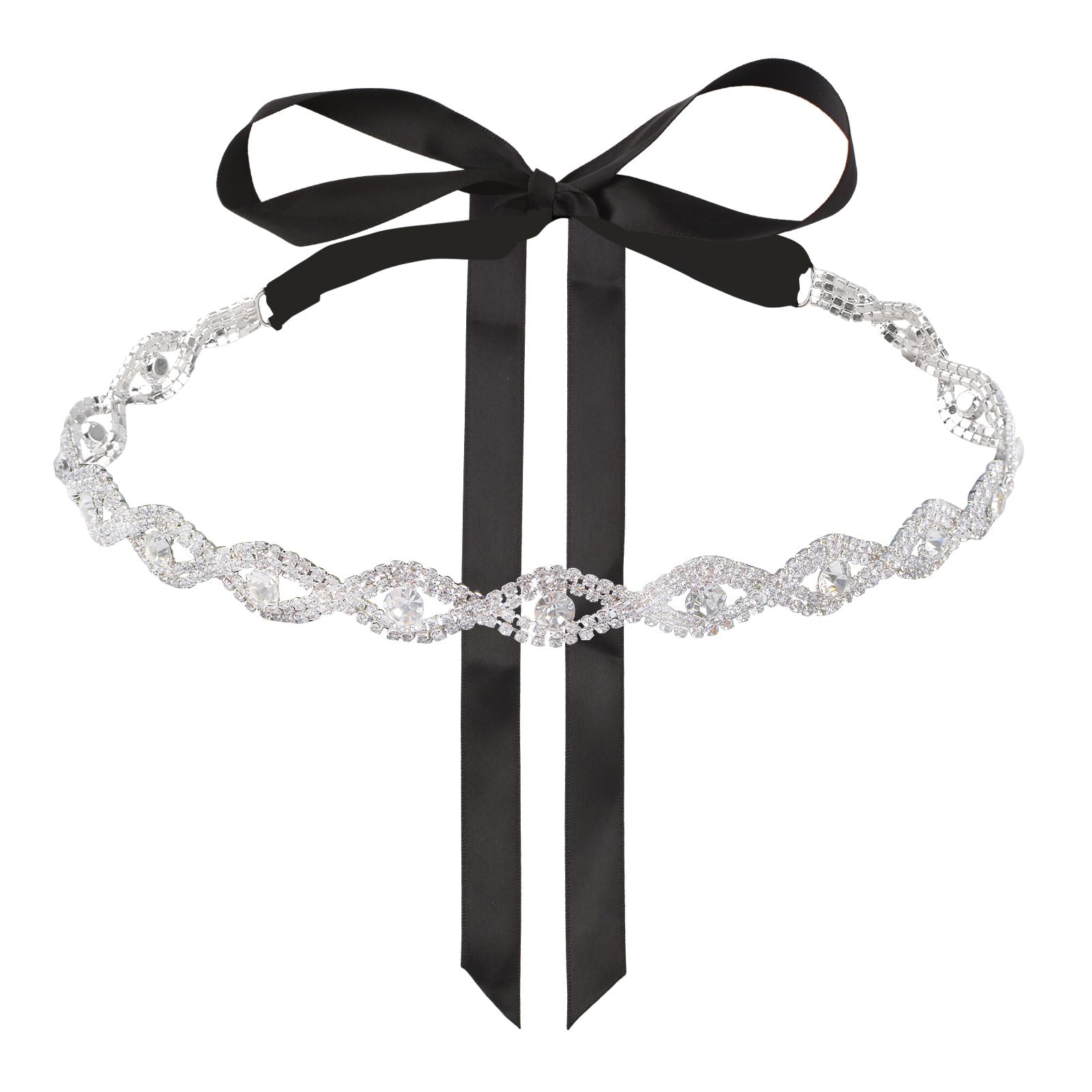 URROMABridal Belts Crystal Rhinestone Belt Bridesmaid Gown Sash for Women Accessories Dress Matching