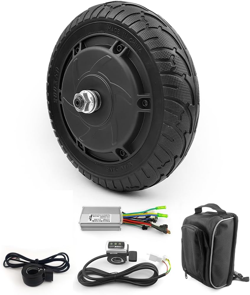 350W 8 INCH Scooter BRUSHLESS HUB Motor KIT CAN with LCD Display WUXING Throttle DIY Scooter Town 7 XL